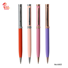 Factory wholesale custom logo metal oil ink refill ball pen